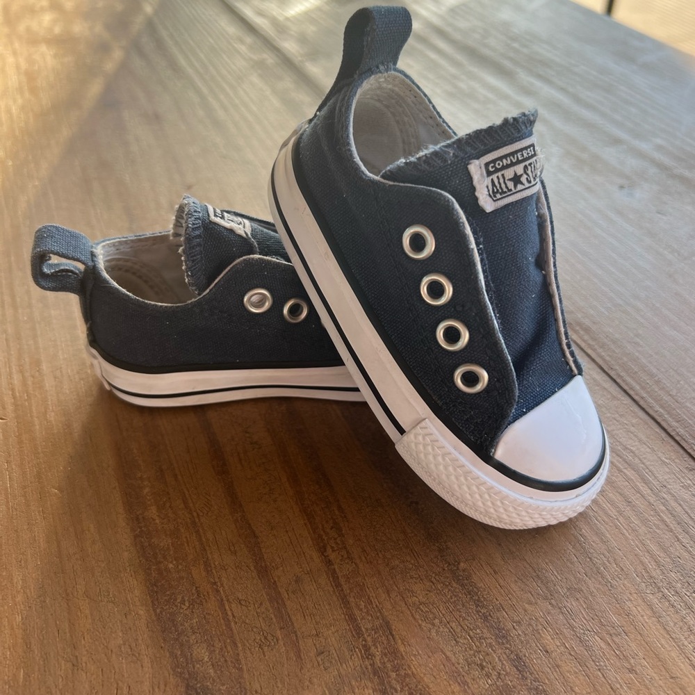 Navy toddler converse
